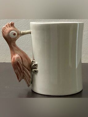 Fitz and Floyd 1978 Vintage Mug Bird-In-Hand Collectible Coffee Cup